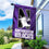 College Flags & Banners Co. Northwestern Wildcats House Flag with Flag Pole Set