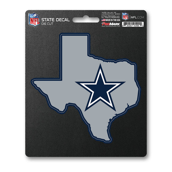 Dallas Cowboys Team State Shape Decal Sticker