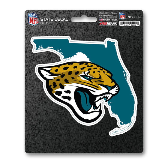 Jacksonville Jaguars Team State Shape Decal Sticker