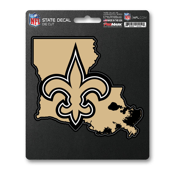 New Orleans Saints Team State Shape Decal Sticker