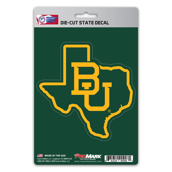 Baylor Bears Team State Shape Decal Sticker