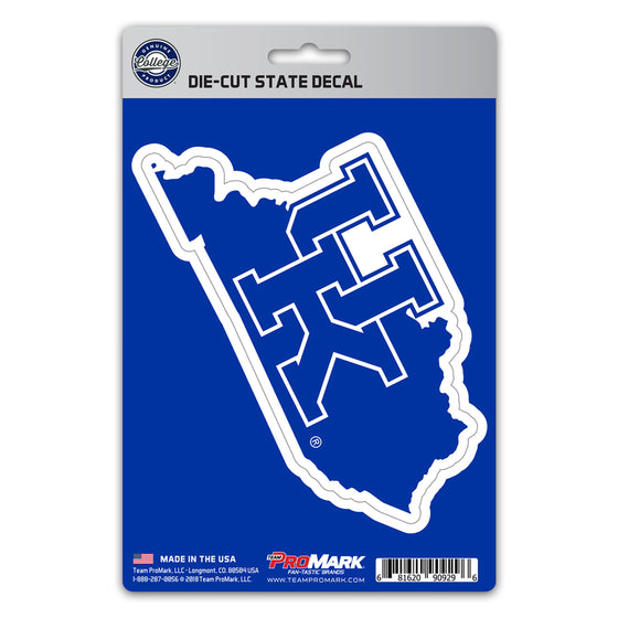 Kentucky Wildcats Team State Shape Decal Sticker