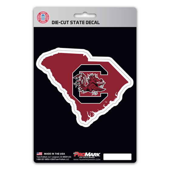 South Carolina Gamecocks Team State Shape Decal Sticker