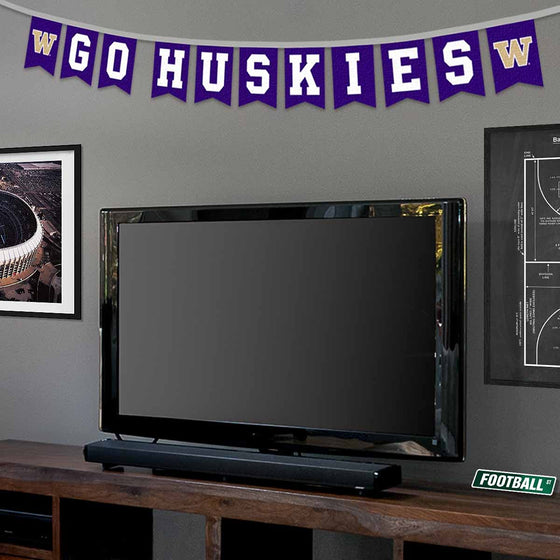 Washington Huskies Banner String Pennant Flags