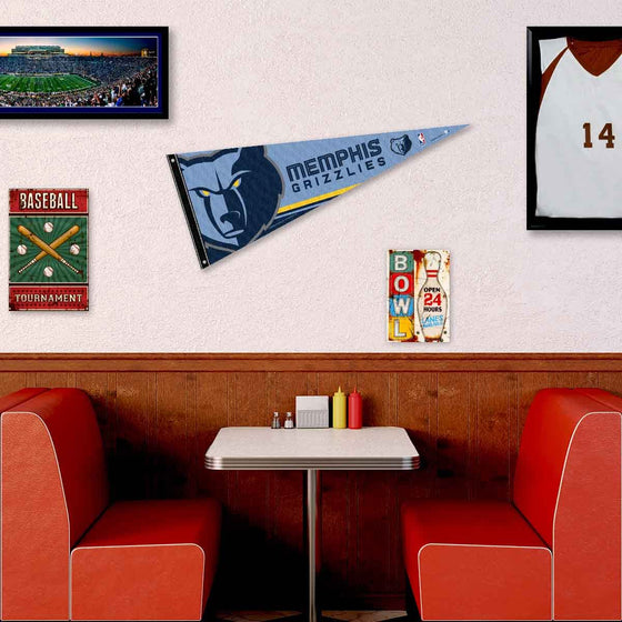 Memphis Grizzlies Pennant Flag and Wall Tack Pads Mounts