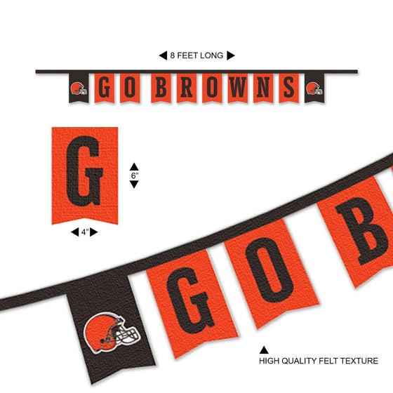 WinCraft Cleveland Browns Banner String Pennant Flags