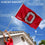 College Flags & Banners Co. Ohio State Buckeyes Block O Logo Flag with Pole and Bracket Holder University Set