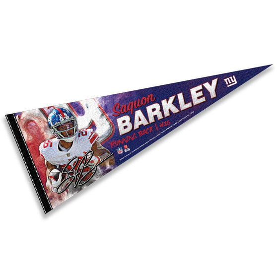 WinCraft New York Giants Barkley Pennant Banner Flag