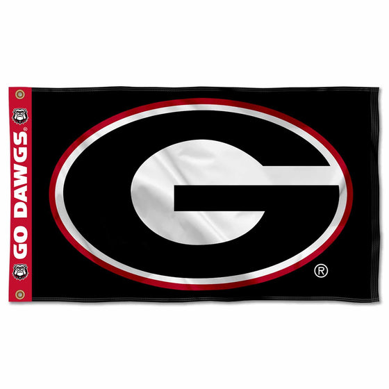 College Flags & Banners Co. Georgia Bulldogs Printed Header 3x5 Foot Banner Flag