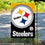 WinCraft Pittsburgh Steelers Large Logo Double Sided Garden Banner Flag