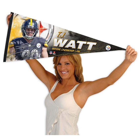 WinCraft Pittsburgh Steelers Watt Pennant Banner Flag