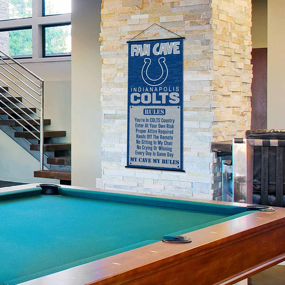 WinCraft Indianapolis Colts Man Cave Fan Banner Wall Door Scroll