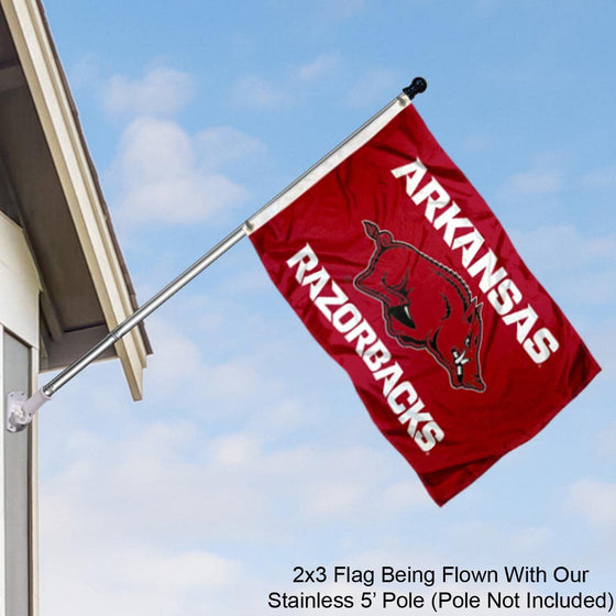 College Flags & Banners Co. Arkansas Razorbacks 2x3 Foot Flag