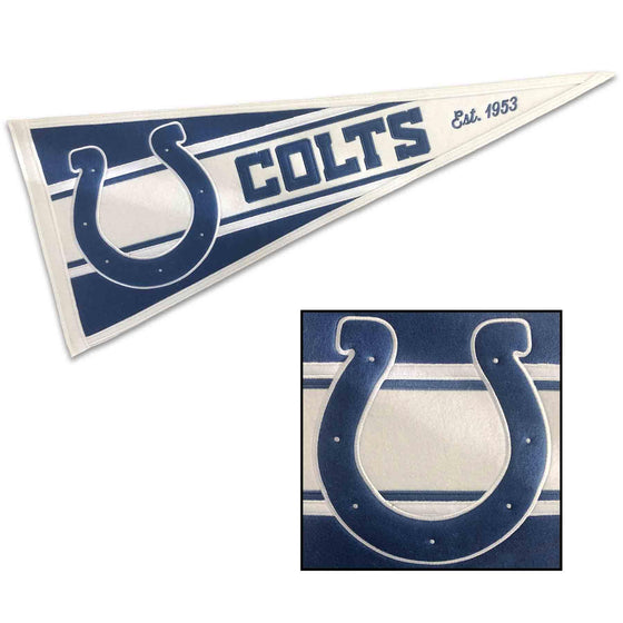 WinCraft Indianapolis Colts Embroidered and Sewn Pennant