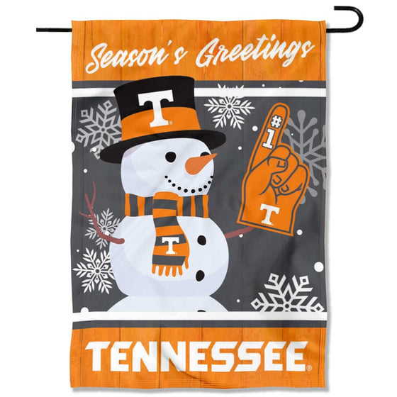 Tennessee Volunteers Holiday Winter Snow Garden Banner Flag