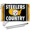 WinCraft Pittsburgh Steelers Country Flag Pole and Bracket Mount Kit