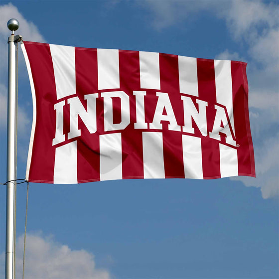 Indiana Hoosiers Stripes Large Grommet Banner Flag