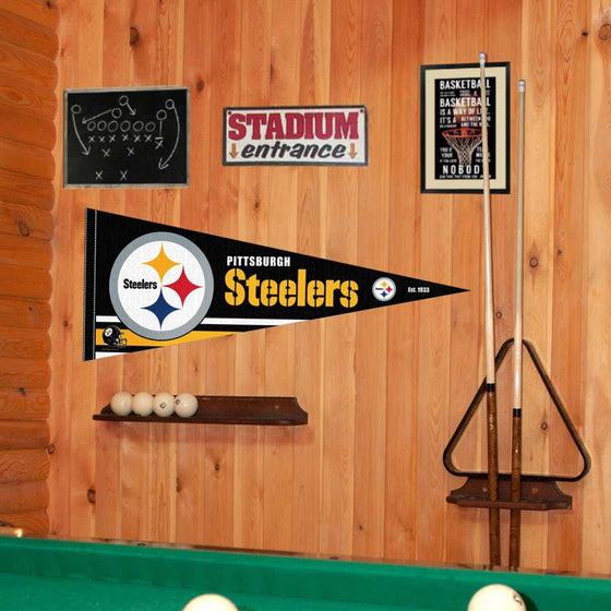 WinCraft Pittsburgh Steelers Pennant Banner Flag