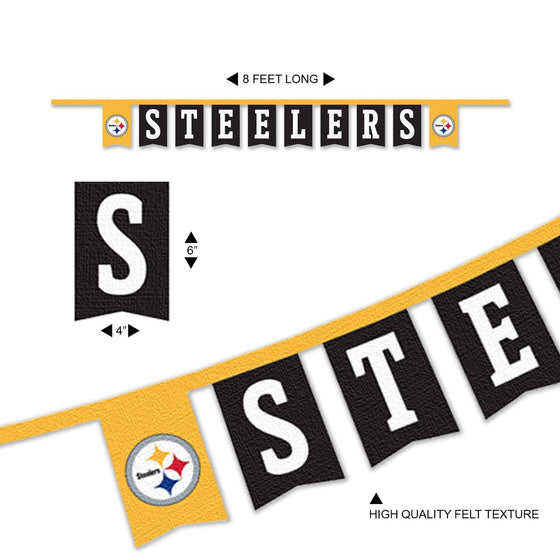 WinCraft Pittsburgh Steelers Banner String Pennant Flags