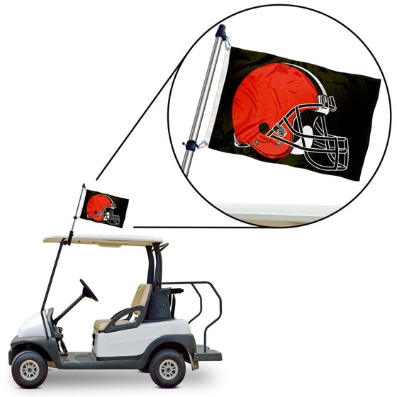 WinCraft Cleveland Browns Golf Cart Flag Pole and Holder Mounting Bracket