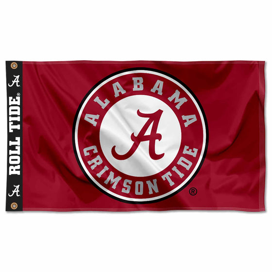 College Flags & Banners Co. Alabama Crimson Tide Printed Header 3x5 Foot Banner Flag