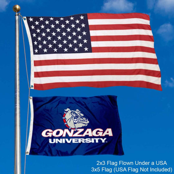 College Flags & Banners Co. Gonzaga Bulldogs 2x3 Foot Flag