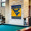 West Virginia Mountaineers Double Sided House Flag and Wood Banner Pole Set