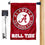 College Flags & Banners Co. Alabama Crimson Tide Circle Logo Garden Flag and Mailbox Post Pole Mount Holder Set