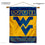 West Virginia Mountaineers Double Sided House Flag and Wood Banner Pole Set