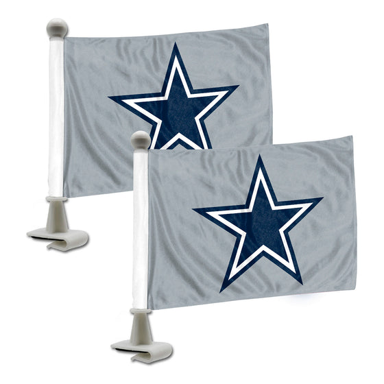 Dallas Cowboys Ambassador Car Flags - 2 Pack Mini Auto Flags, 4in X 6in