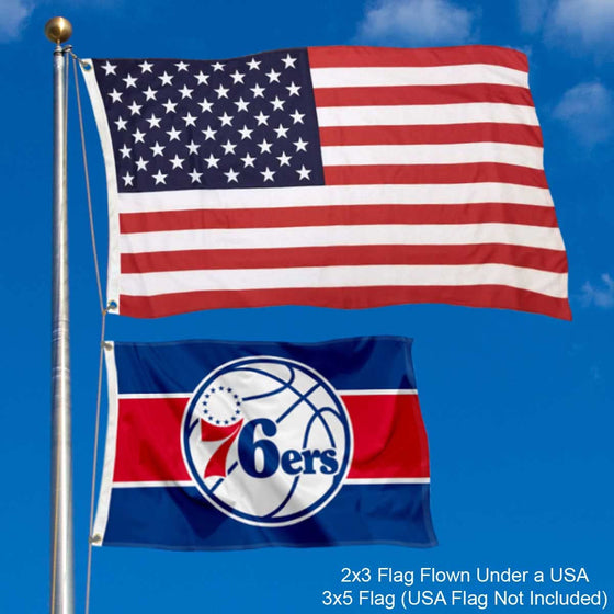 WinCraft Philadelphia 76ers Small 2x3 Foot Banner Flag