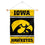 College Flags & Banners Co. Iowa Hawkeyes Window Wall Banner Hanging Flag with Suction Cup