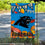 WinCraft Carolina Panthers Fall Leaves Decorative Football Garden Flag Double Sided Banner