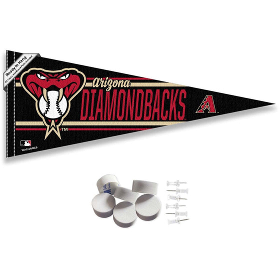 Arizona Diamondbacks Pennant Banner and Wall Tack Pads