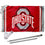 College Flags & Banners Co. Ohio State Buckeyes Stripes Flag with Pole and Bracket Kit