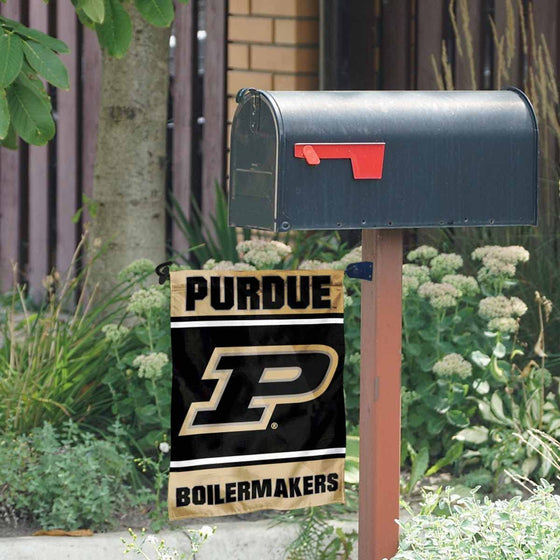 Purdue Boilermakers Garden Flag and Mailbox Post Pole Mount Holder Set