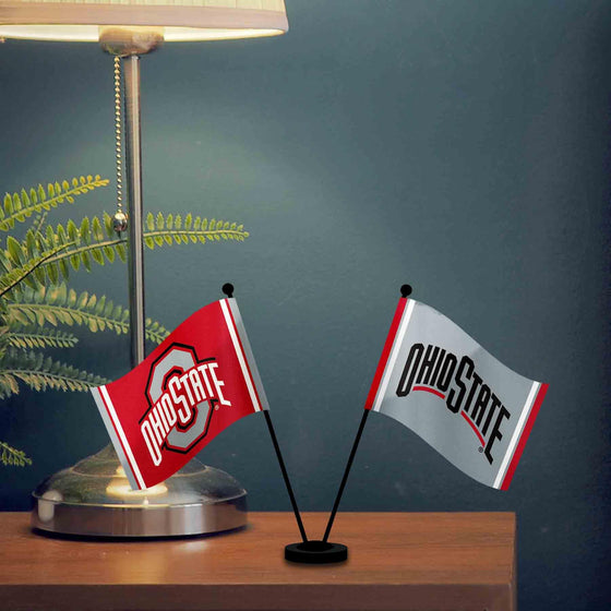 WinCraft Ohio State Buckeyes Desk and Table Top Flags