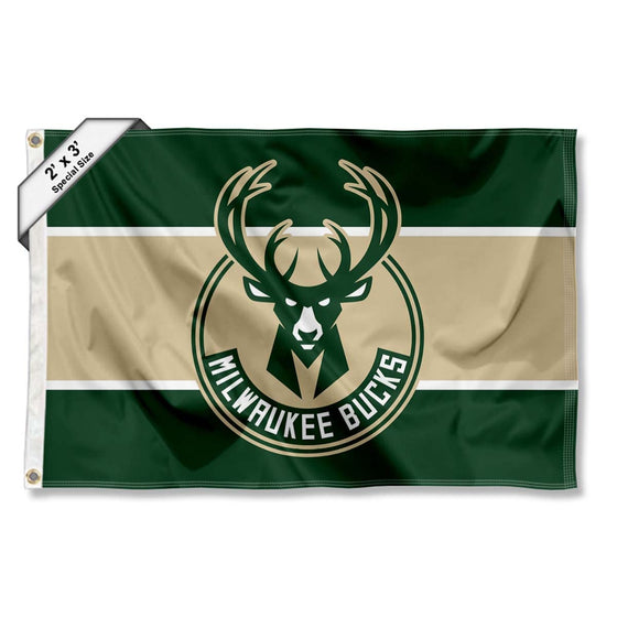 WinCraft Milwaukee Bucks Small 2x3 Foot Banner Flag