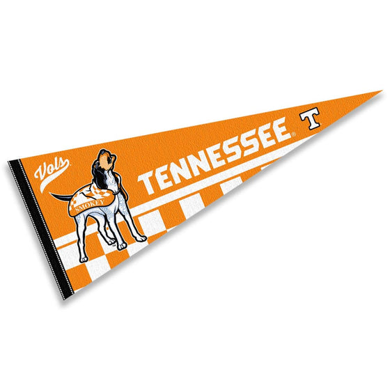 Tennessee Volunteers Mascot Smokey Pennant Banner Flag