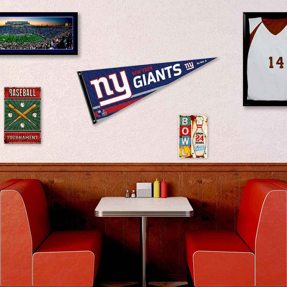 New York Giants Pennant Banner and Wall Tack Pads