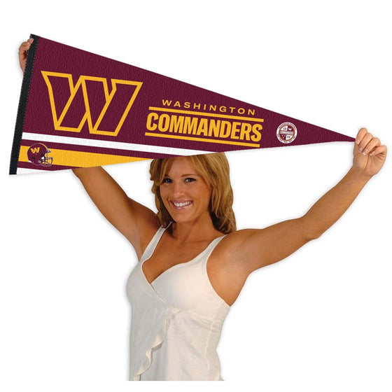 WinCraft Washington Commanders Pennant Banner Flag