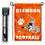 Clemson Tigers Football Helmet Garden Banner and USA Flag Stand Pole Holder Set