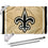 WinCraft New Orleans Saints Old Gold Flag Pole and Bracket Kit