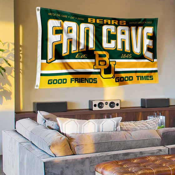 Baylor Bears Fan Man Cave Banner Flag