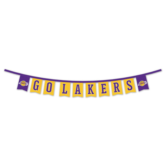 WinCraft Los Angeles Lakers Banner String Pennant Flags