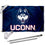 College Flags & Banners Co. UCONN Huskies 3x5 Flag and Pole Bracket Mount Bundle