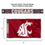 College Flags & Banners Co. Washington State Cougars Printed Header 3x5 Foot Banner Flag