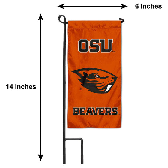 College Flags & Banners Co. Oregon State Beavers Mini Garden and Flower Pot Flag Topper