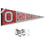 College Flags & Banners Co. Ohio State Buckeyes Retro Throwback Vintage Pennant Flag and Wall Tack Mount Pads