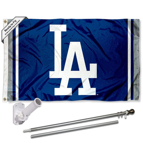 WinCraft Los Angeles Dodgers Flag Pole and Bracket Set